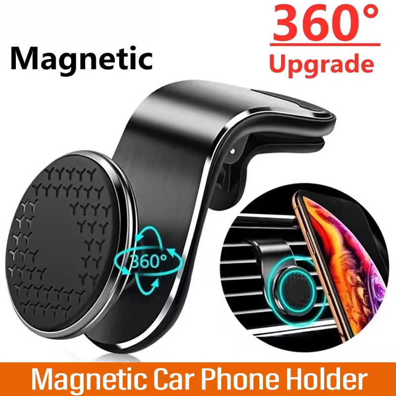 Magnetic Phone Holder For Car Vent - Magnetyczny uchwyt samochodowy na telefon, mocowanie