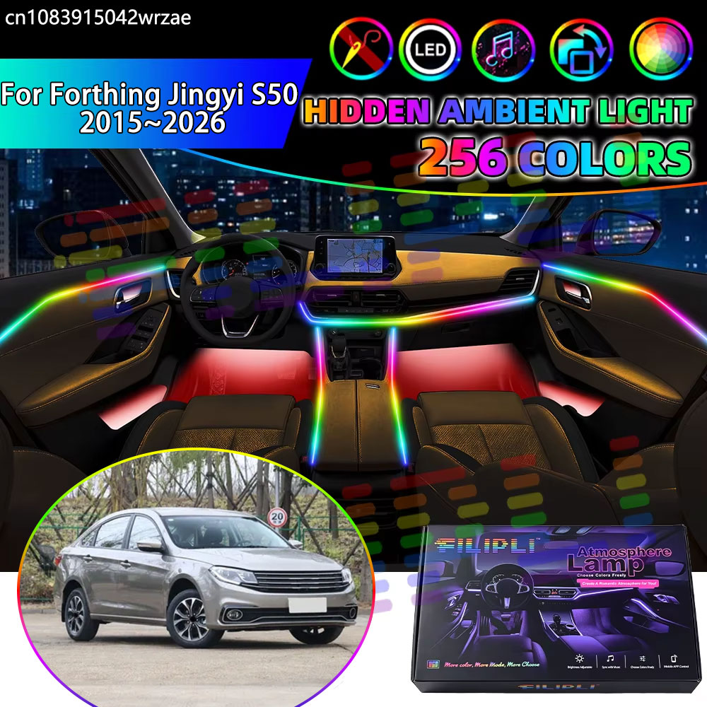 Led Ambient Interior Car Lights App Control - Zestaw listew LED do oświetlenia wnętrza