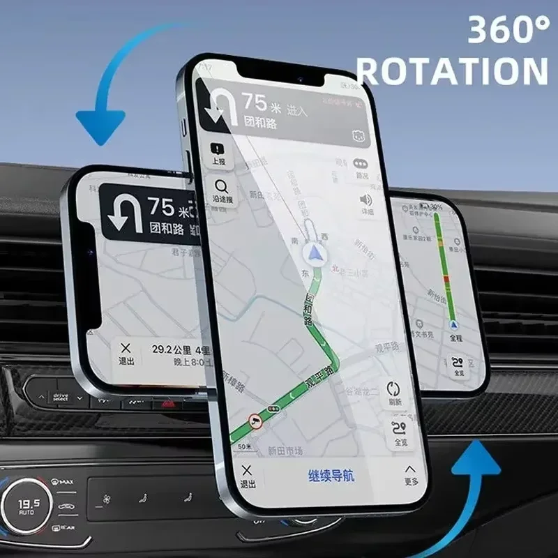 Wireless Car Charger Mount Fast Charging - Magnetyczna bezprzewodowa ładowarka samochodowa 15W, szybkie