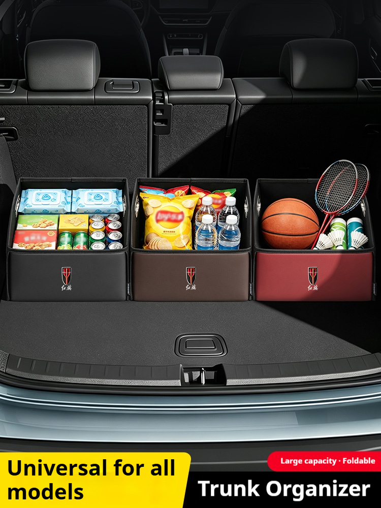 Dla HongQi H5 H7 HS5 E-HS3 HS7 – Car Trunk Organizer Foldable Storage Box recenzja i cena