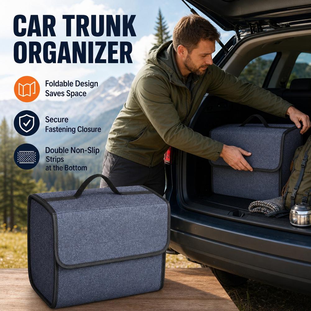 Uniwersalny organizer do bagaż – Car Trunk Organizer Foldable Storage Box recenzja i cena