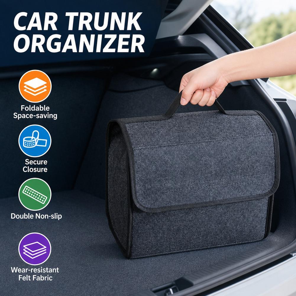Uniwersalny organizer do bagaż – Car Trunk Organizer Foldable Storage Box recenzja i cena