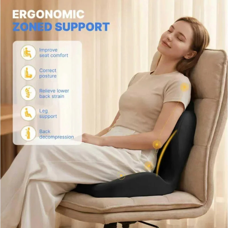 Poduszka na krzyżówkę z pianki – Memory Foam Car Neck Pillow Lumbar Support recenzja i cena