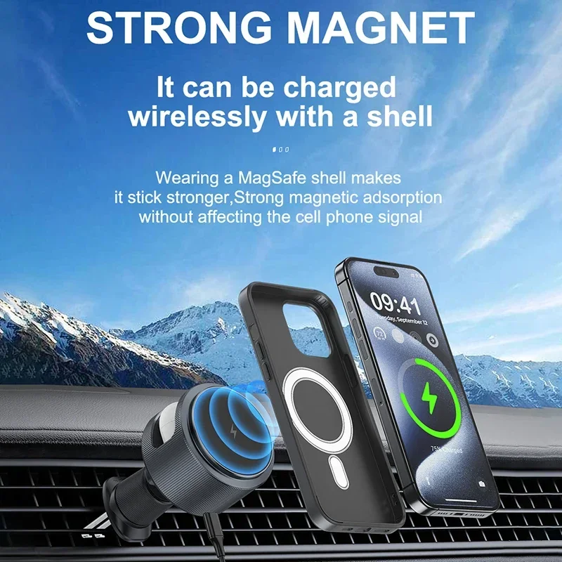 Magnetyczna, bezprzewodowa ład – Wireless Car Charger Mount Fast Charging recenzja i cena